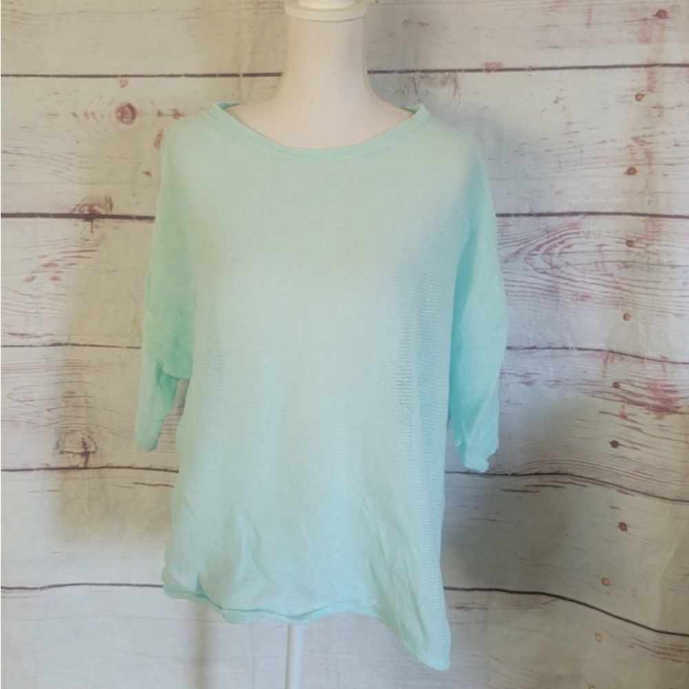Eileen Fisher Organic Linen Top Size Small